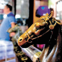 Caballos de bronce robados en La Palestina eran de Banxico