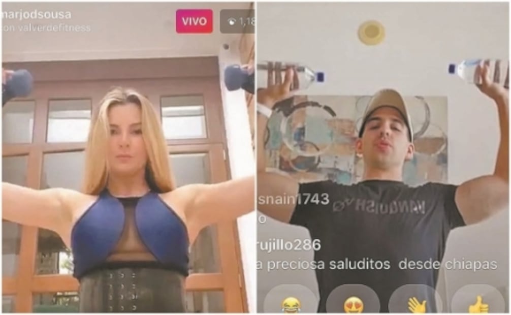 Famosos continúan el show en casa