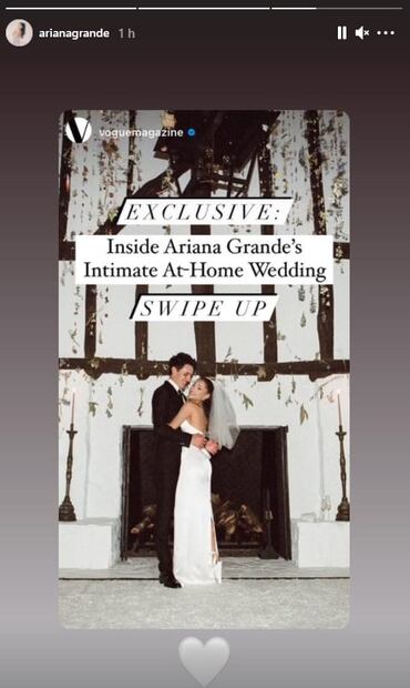 ¡Ariana Grande por fin comparte fotos y detalles de su boda!