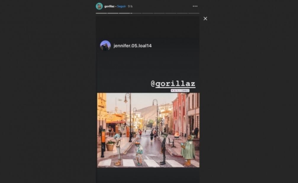Gorillaz comparte una imagen en el centro de Saltillo