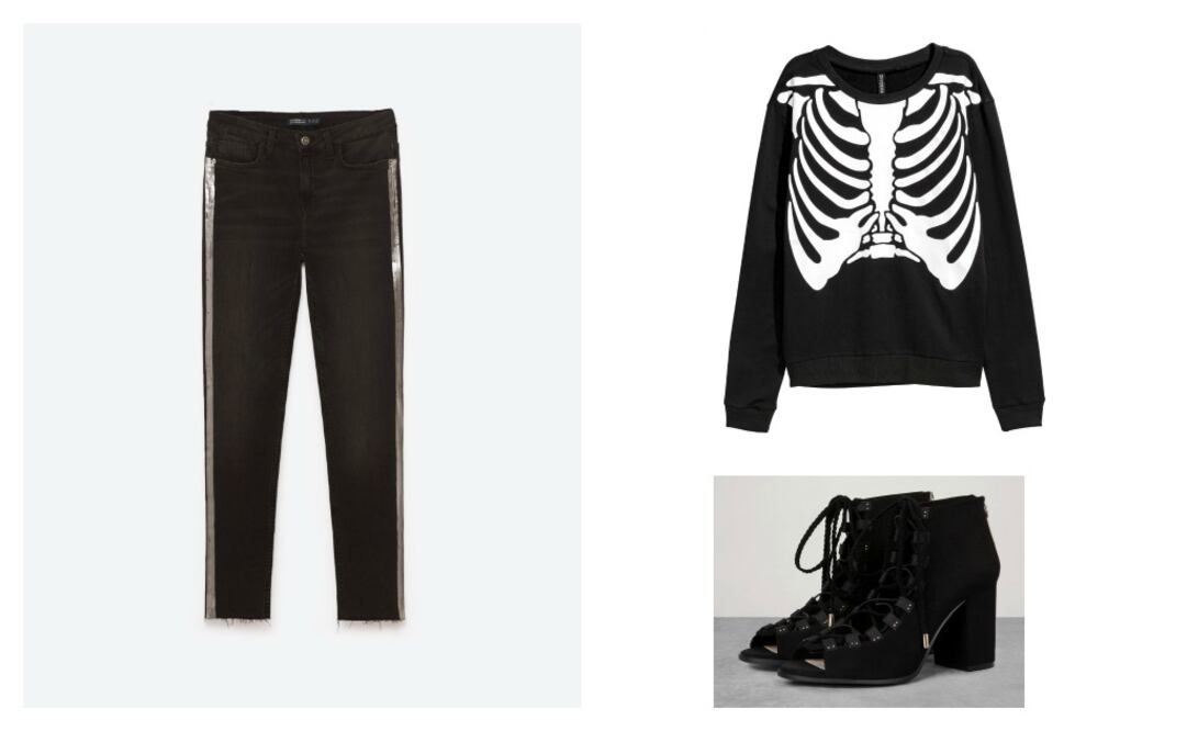 Sudadera H&M $199; Jeans Zara $699; Zapatos Bershka $799