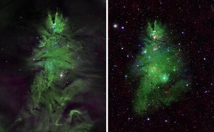 NASA celebra Navidad con sorprendente árbol en el espacio; fue formado por estrellas