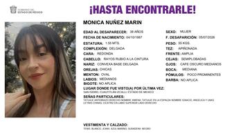 Mónica Núñez, originaria de Colombia, desapareció tras abordar un taxi de aplicación; visitó a una amiga en la Magdalena Contreras