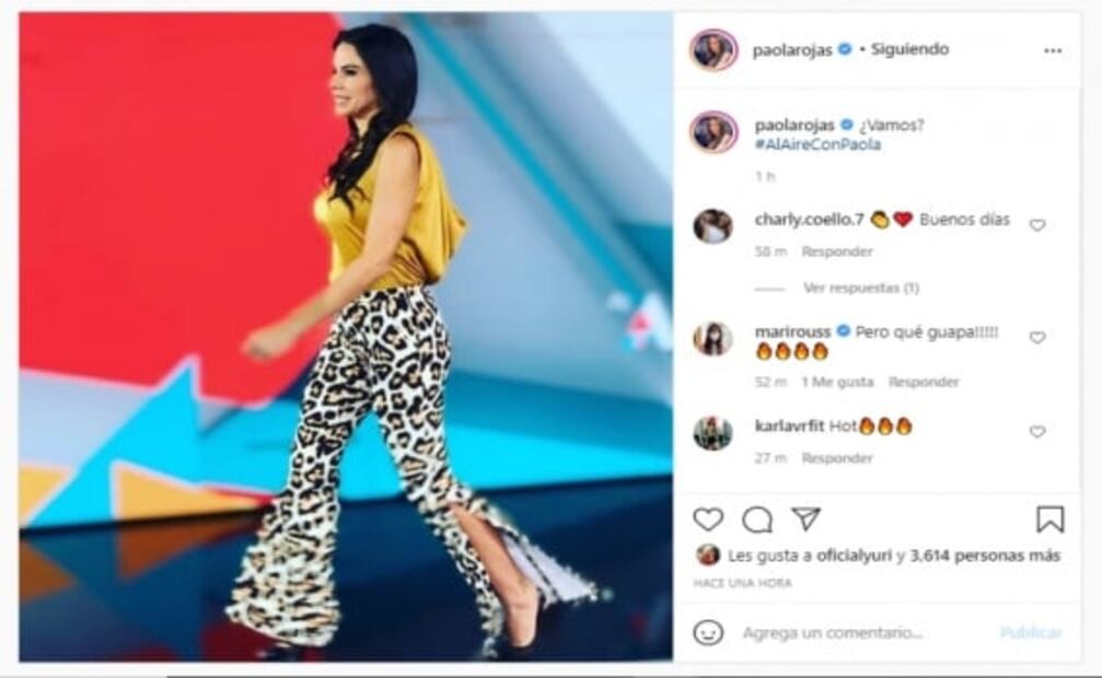 Paola Rojas muestra su lado más sexy usando animal print