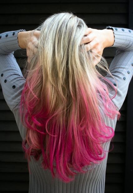 Ideas para teñir las puntas del pelo en casa