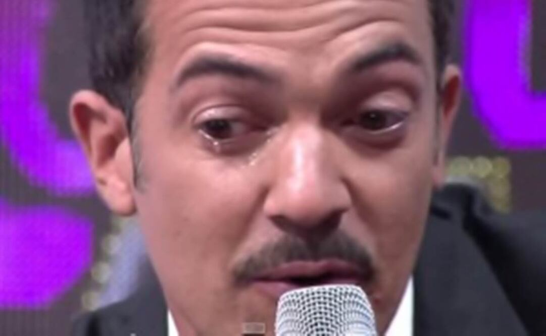 Del Solar could not contain the tears after listening to "Aprendiendo a Volar" by Patricia Sosa, his favorite song. (Photo: SPECIAL)