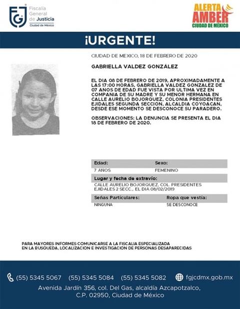 Activan Alerta Amber para localizar a hermanas de 7 y 9 años en Coyoacán