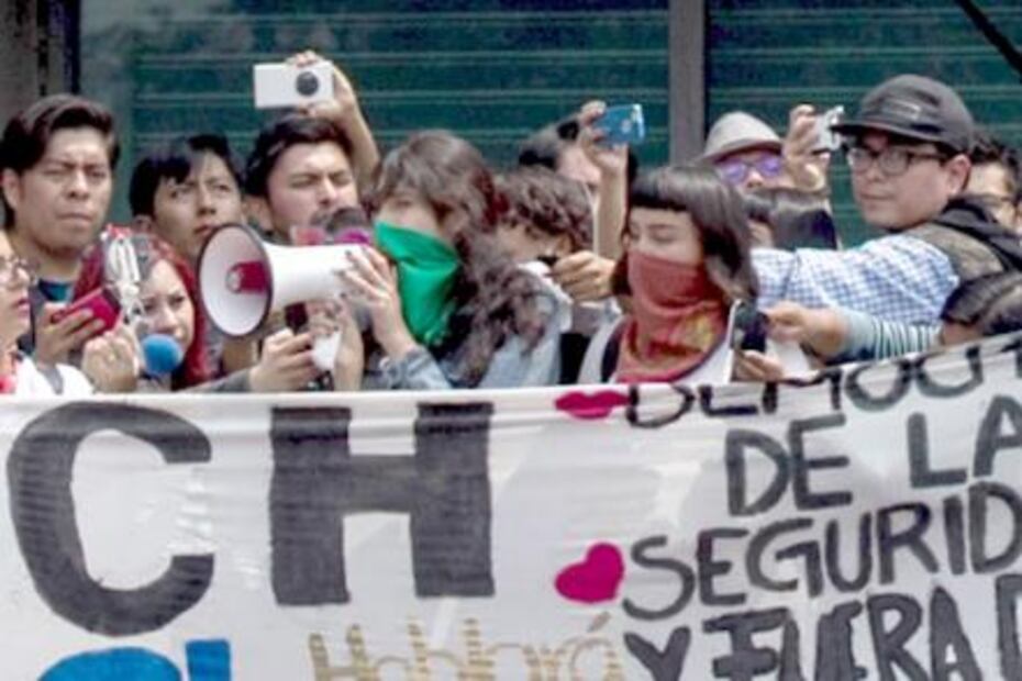 También se protestó en la UNAM contra la violencia de género