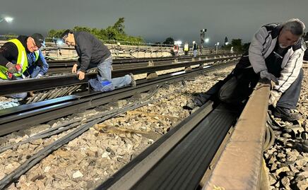 FOTOS: Así avanza el desmantelamiento de vías para renivelación en la Línea 9 del Metro
