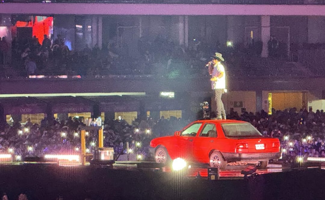 Grupo Firme armó fiesta de despecho en el Estadio GNP en la CDMX.
Foto: César Olivares/EL UNIVERSAL.