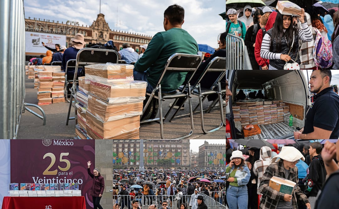 Algunos jóvenes contaron que fueron obligados a asistir y no alcanzaron ni un ejemplar a pesar de venir, incluso, de municipios del Estado. Fotos: Gabriel Pano / EL UNIVERSAL