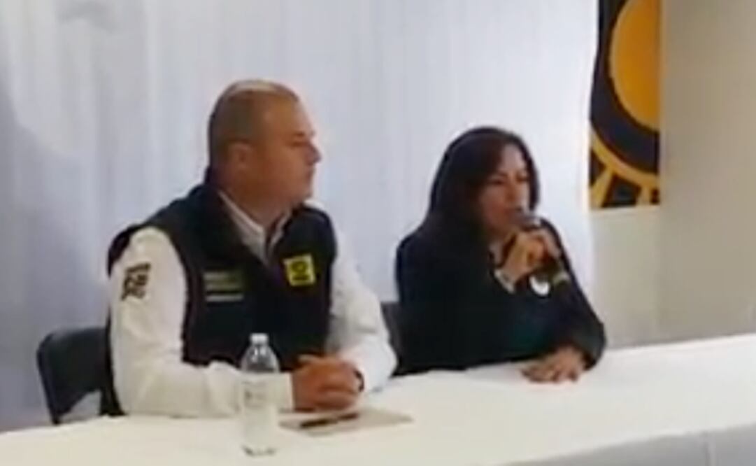 Nadia Luz Lara candidata del PVEM en conferencia de prensa. (FOTO: Tomada de video)