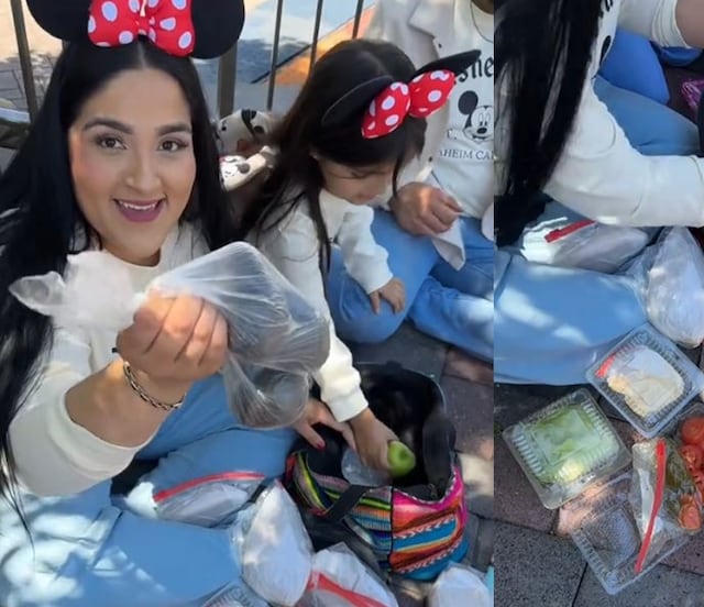 Familia mexicana causa furor en redes por armar sus tortas caseras en Disneyland; video se vuelve viral