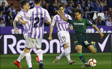 Lainez lesionado en la victoria del Betis ante el Valladolid