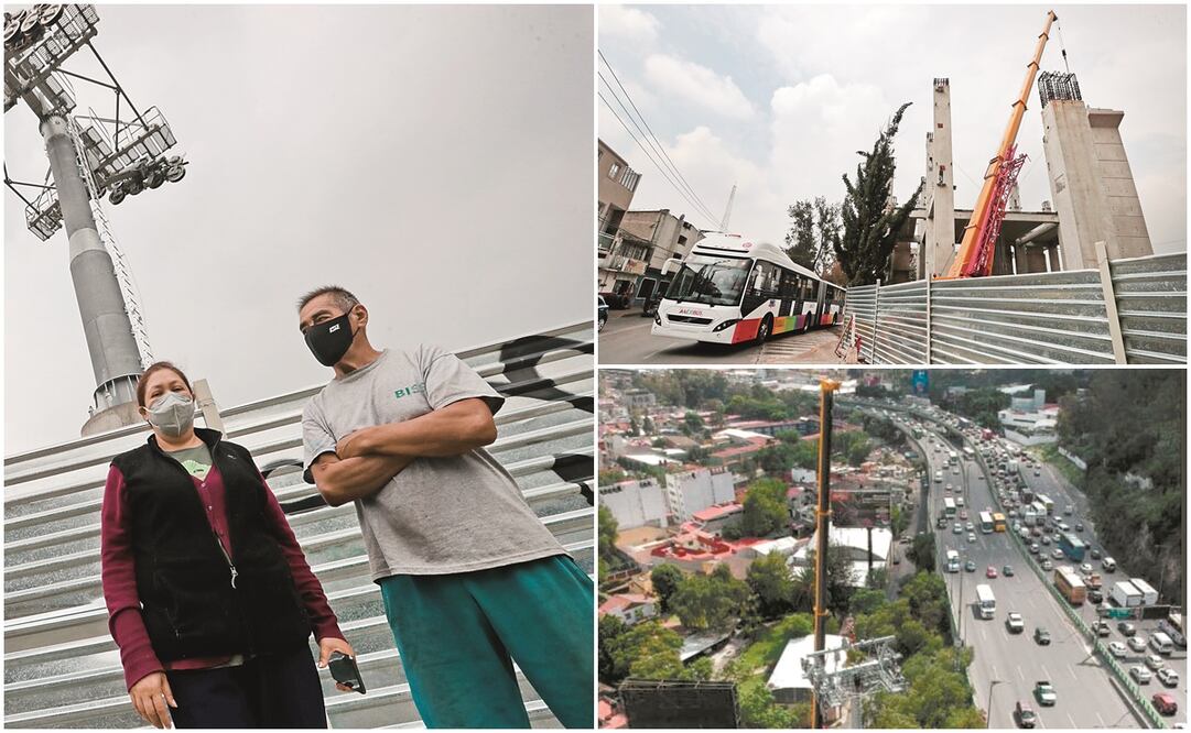 Entre los vecinos de la GAM hay quienes rechazan la Línea 2 del Mexicable, que está en la última etapa de construcción, y ya han tomado acciones legales para frenar el avance de las torres; la autoridad señaló que el proyecto estará listo en pocos meses y