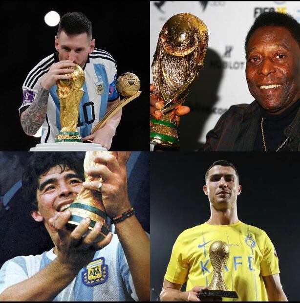 Tweets de Cristiano Ronaldo y Lionel Messi