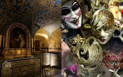 Baile de máscaras en la Noche de Museos al sur de CDMX