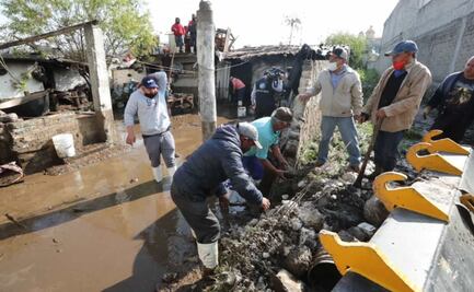 Daños por desbordamiento de río sorprenden a habitantes de Zinacantepec
