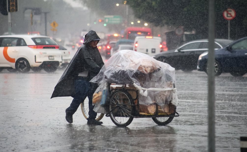 Intensas lluvias en Ciudad de México. Foto: Luis Camacho | El Universal