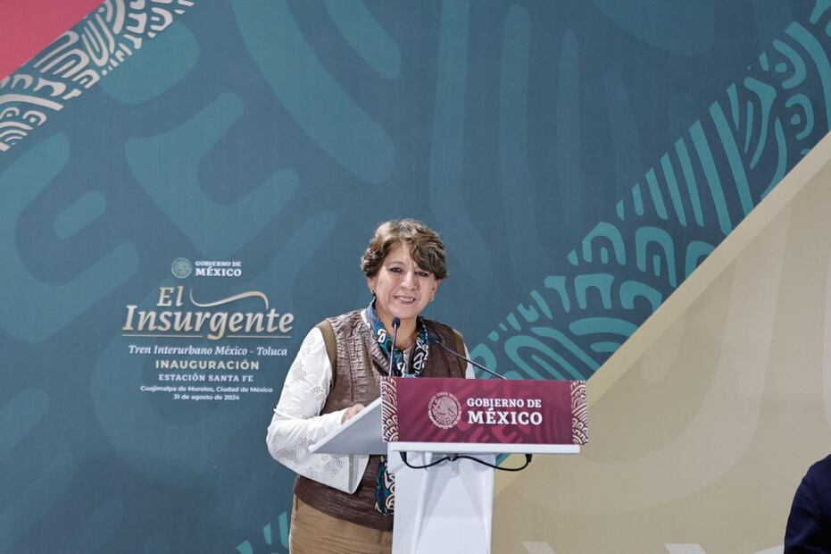 Delfina Gómez aseguró que se trata de una obra producto del trabajo en equipo, la unión y el esfuerzo conjunto. (Foto: Jorge Alvarado/ EL UNIVERSAL)