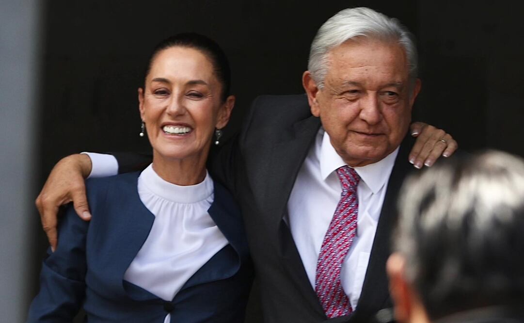 Claudia Sheinbaum y Andrés Manuel López Obrador. Foto: archivo Berenice Fregoso / EL UNIVERSAL