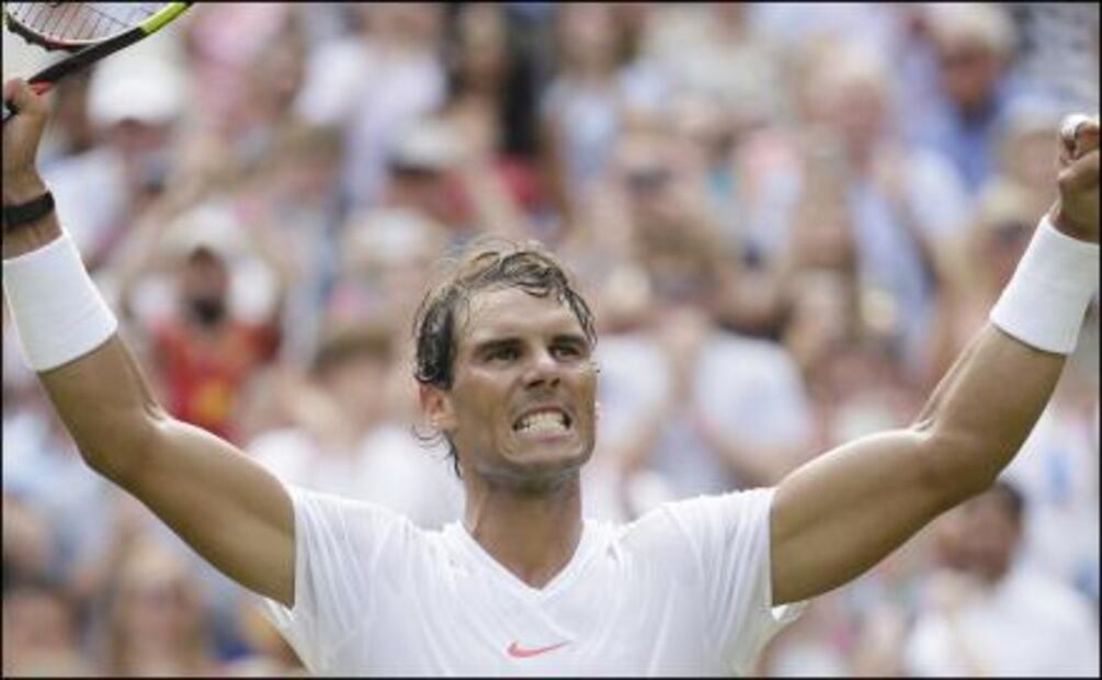 Nadal y Del Potro avanzan en Wimbledon; Cilic y Muguruza eliminados