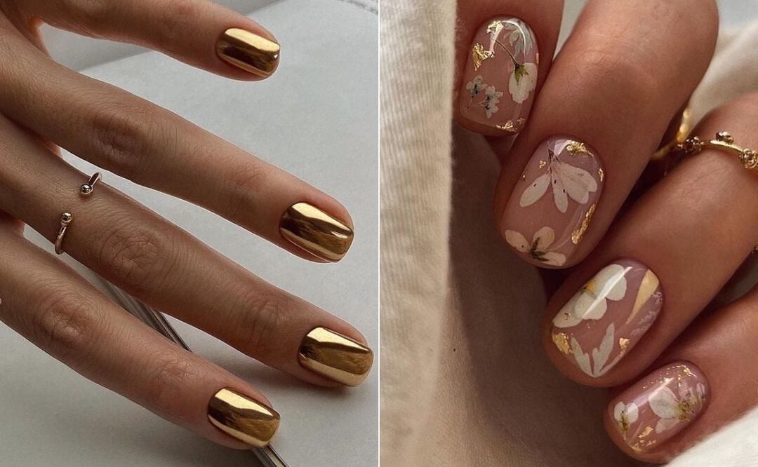 El dorado es un tono muy elegante / Foto: Instagram @safinailstudio