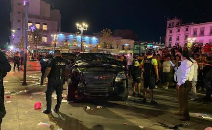 Conductor atropella a fieles en Centro Histórico de Guadalajara; hay al menos 16 heridos