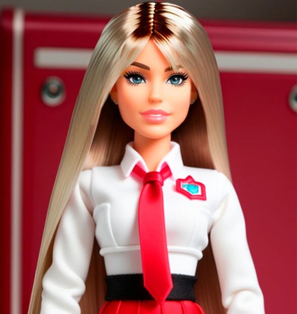 Así luciría Mia Colucci, creada por IA. Fuente Genial Guru