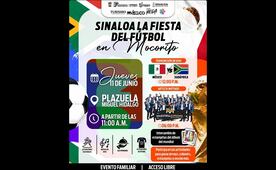Mundial 2026: Ayuntamiento de Mocorito transmitirá en pantallas gigantes partido México vs Sudáfrica; alista actividades culturales