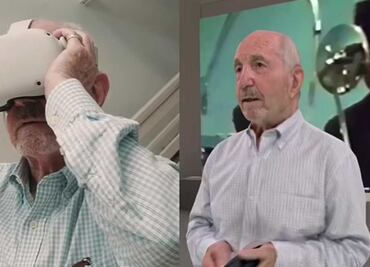 Abuelito crea gemelo en VR para que nietos lo conozcan