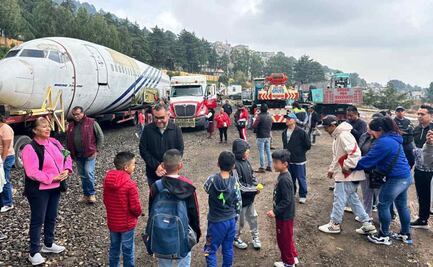 Avión "aterriza" en Magdalena Contreras; será biblioteca y ludoteca dentro de la Utopía Oyamel