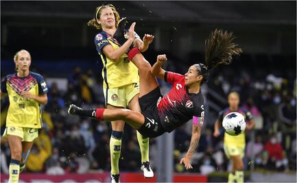 La brutal patada en el América vs Atlas de la Liga MX Femenil