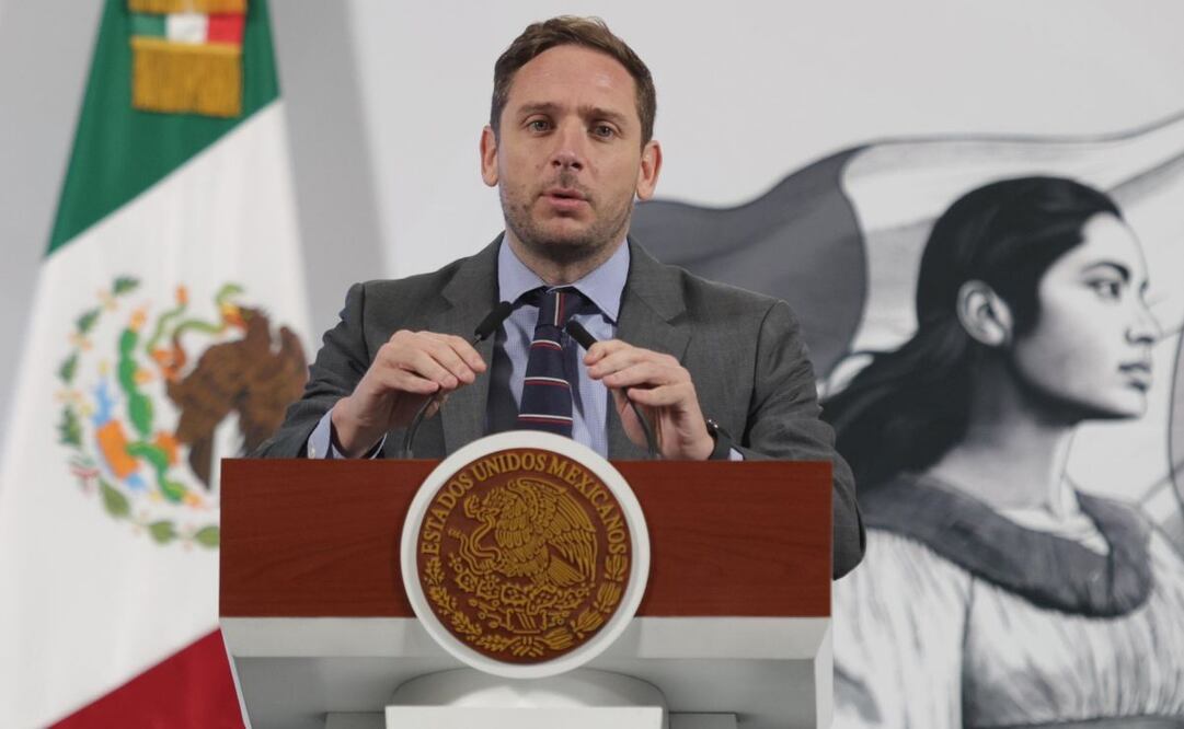 Eduardo Clark, subsecretario de Integración y Desarrollo del Sector Salud, durante la mañanera del 18 de marzo del 2025. Foto: Carlos Mejía / EL UNIVERSAL