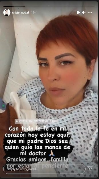 Cristy, mamá de Christian Nodal, es hospitalizada; envía mensaje