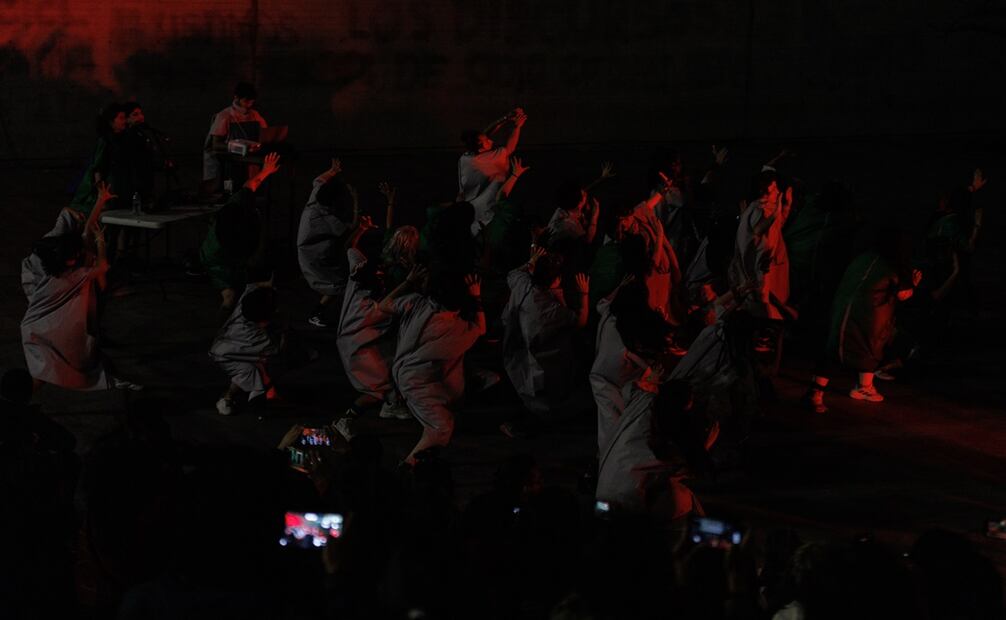 Las tesis presentaron su nuevo performance en el Centro Cultural Digital. Foto: Yaretzy M. Osnaya | EL UNIVERSAL