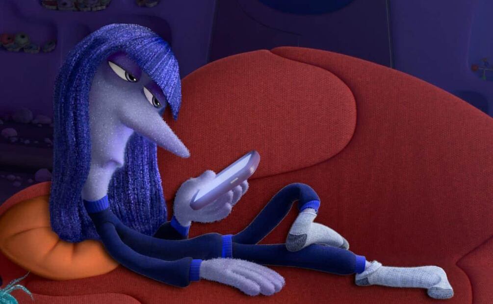 Ennui una de las nuevas emociones de riley. 
Foto: Captura de pantalla