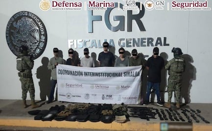 Caen en Sinaloa 18 presuntos integrantes de "Los Chapitos"; les aseguran armas y químicos