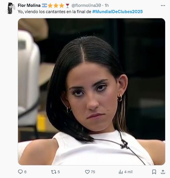 El show de medio tiempo en el 'Mundial de Clubes 2025' causó furor en redes sociales, usuarios compartieron sus reacciones y memes. Foto: Captura de pantalla 'X'