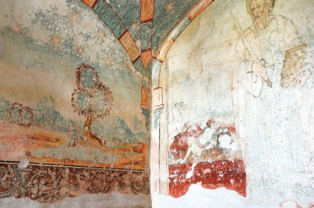 El conjunto conventual posee una amplia y detallada obra mural (FOTOS: CORTESÍA INAH)