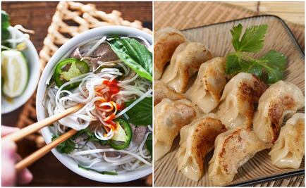 Come ricos noodles y gyoza en el Asia Noodle Festival
