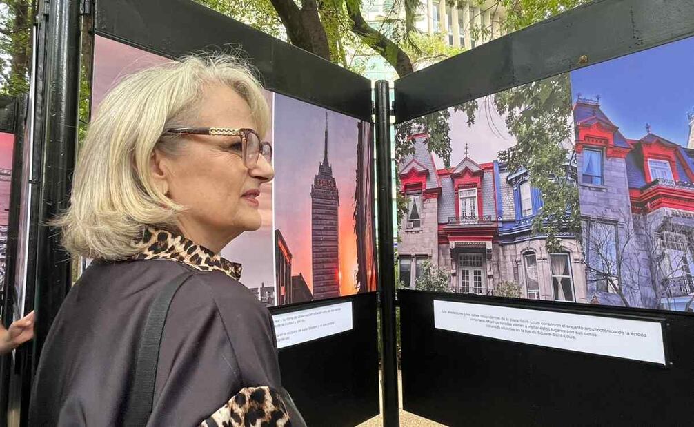 También están exhibidas fotografías del Palacio de Bellas Artes, el Monumento a la Revolución y la Torre Latinoamericana. Foto: Rafael García/EL UNIVERSAL