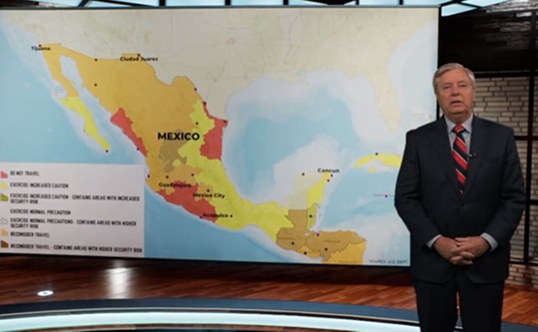 Senador republicano Lindsey Graham responde a AMLO. Foto: Captura de video