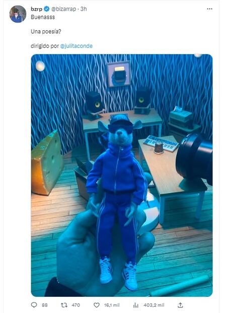 Bizarrap tuit sobre colaboración con Peso Pluma