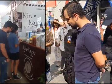 VIDEO: Captan a sujeto grabando bajo la falda de mujeres en Feria de Puebla