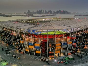 En Qatar está listo el Estadio 974 para el Mundial; fue hecho con contenedores