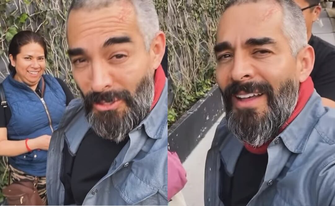 Omar Chaparro y una fanática de Jaime Camil. Foto: Instagram oficial del actor.