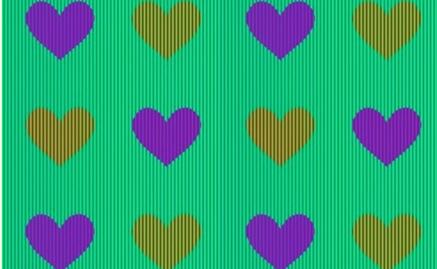 Reto Viral. ¿De qué color son los corazones?