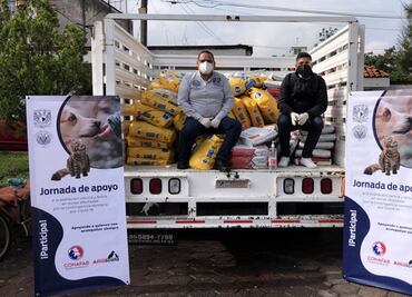 UNAM donates 33 tonnes of pet food in Mexico City