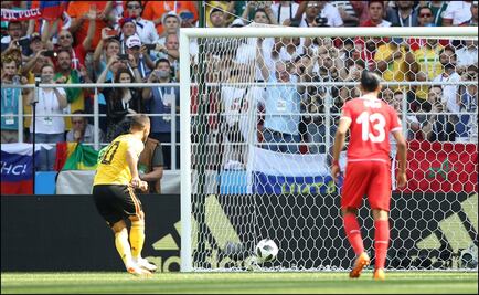 Gol de Hazard para el 1-0 de Bélgica vs Túnez